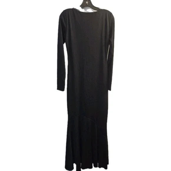 Popilush Women's Large Black Lined Maxi Dress (A263) - Picture 4 of 4